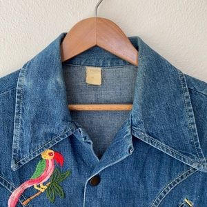 Vintage Embroidered Denim Shirt 70’s